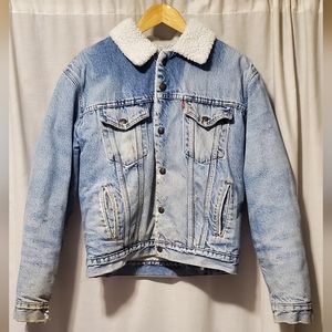 Vintage Levi Jean Jacket with Sherpa